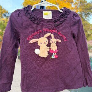 Perfect Easter Top! Crazy 8 Girls “Mommy’s Snuggle Bunny” Long Sleeve Top